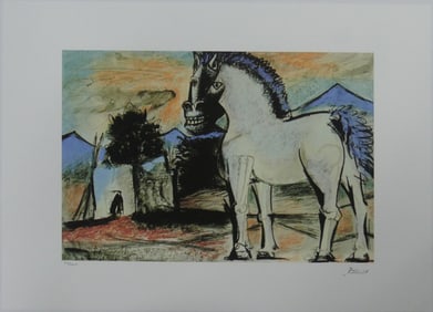 PABLO PICASSO 'HORSE' LITHOGRAPH