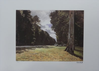 CLAUDE MONET 'LE PAVE DE CHAILLY' LITHOGRAPH