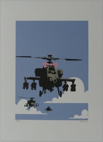 BANKSY 'HAPPY CHOPPERS' LITHOGRAPH