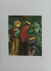 EDVARD MUNCH 'THE LINDE FRIEZE' LITHOGRAPH