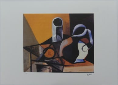 PABLO PICASSO 'STILL LIFE WITH ORANGE LITHOGRAPH'