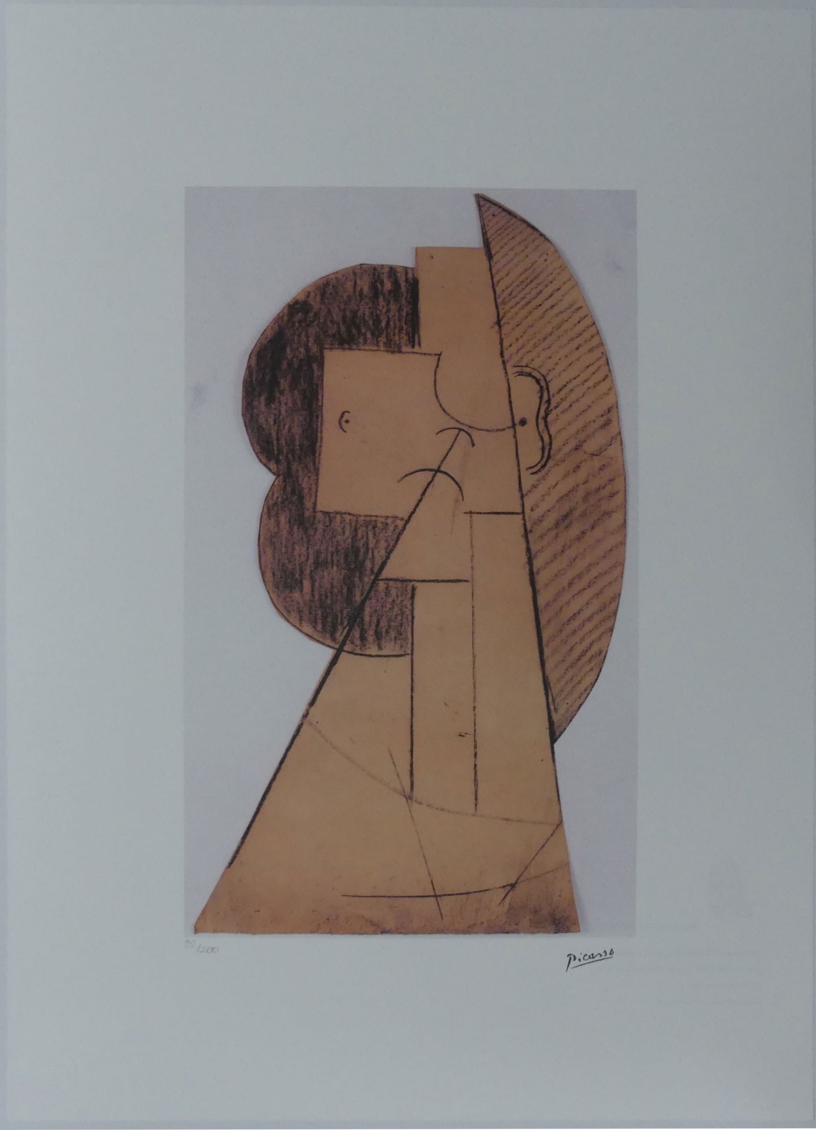 PABLO PICASSO ABSTRACT 'UNTITLED' LITHOGRAPH (1 of 8)