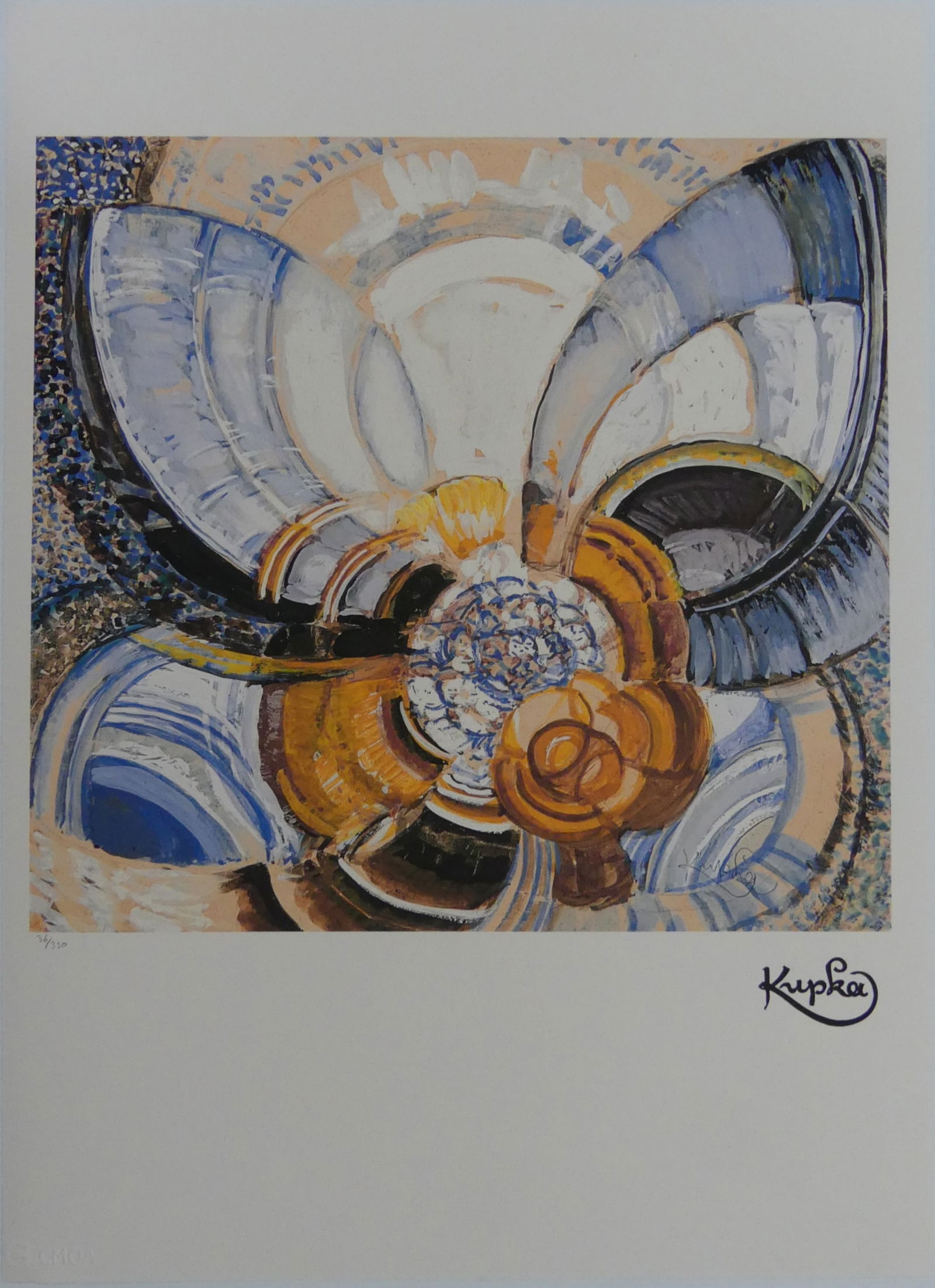 FRANTISEK KUPKA 'AROUND A POINT' LITHOGRAPH (1 of 7)