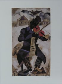 MARC CHAGALL 'GREEN VIOLINIST' LITHOGRAPH