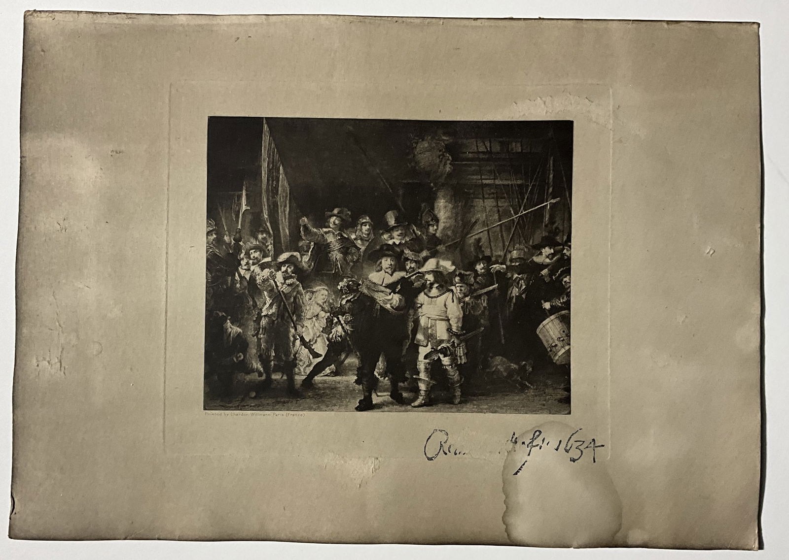 AFTER REMBRANDT HARMENSZOON VAN RIJN ENGRAVING: After Rembrandt Harmenszoon van Rijn (Dutch, 1606-1669) engraving. Measures 8 1/2 x 11 3/4 inches, sheet.