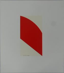 ELLSWORTH KELLY 'RED CURVE' LITHOGRAPH