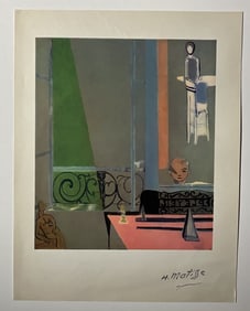 HENRI MATISSE PRINT WITH STAMPED SIGNATURE