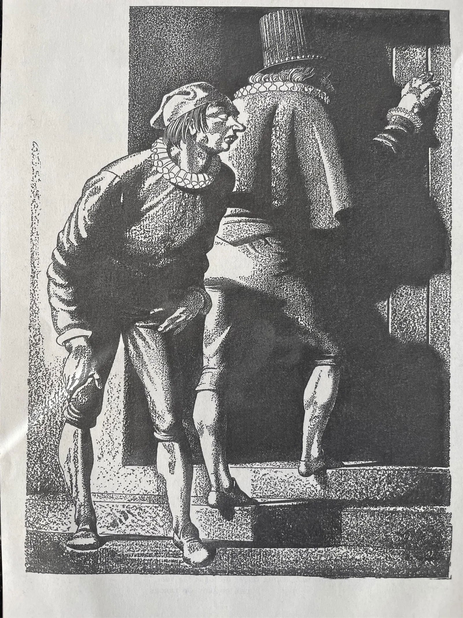 NORMAN ROCKWELL VINTAGE PRINT: Norman Rockwell vintage print. Measures (approx) 9.75 x 6.75. Mounted. Printed circa 1930s.