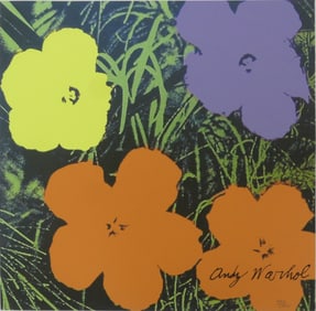 ANDY WARHOL 'FLOWERS' LITHOGRAPH