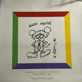 KEITH HARING PHOENIX ART MUSEUM POSTER