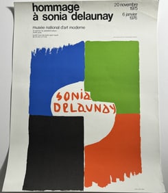 SONIA DELAUNAY EXHIBIT MUSEE D'ART MODERNE POSTER