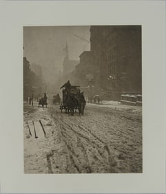 ALFRED STIEGLITZ 'WINTER, FIFTH AVENUE' PHOTO