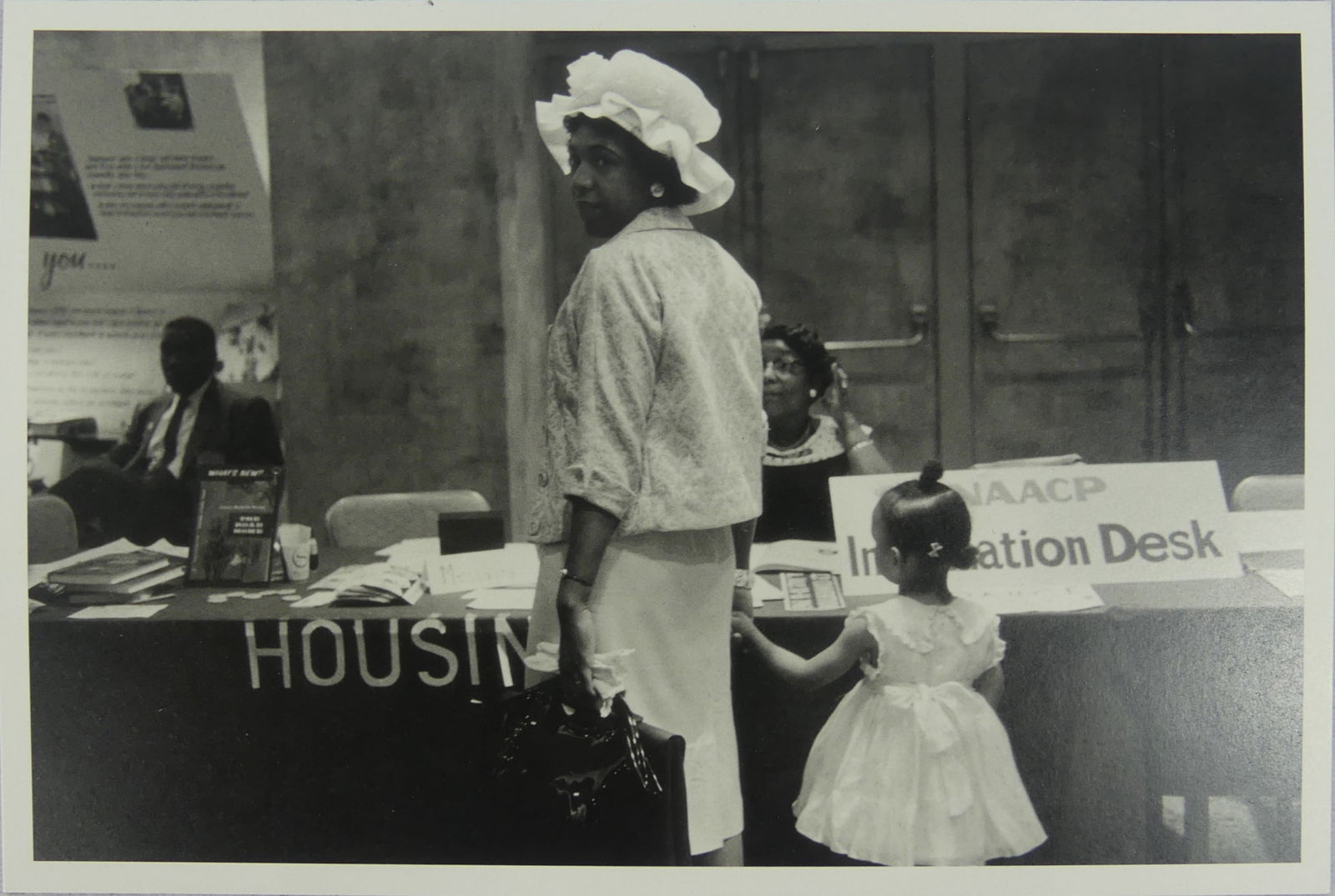 BRUCE DAVIDSON 'NAACP, PHILADELPHA, PA' PHOTO: Bruce Davidson 'Philadelphia, Pennsylvania, NAACP Convention' photo litho. Mounted. Measures 10 1/8" x 6 7/8".