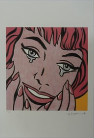 ROY LICHTENSTEIN 'HAPPY TEARS' LITHOGRAPH