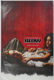 BLOW JOHNNY DEPP MOVIE POSTER AUTOGRAPHED
