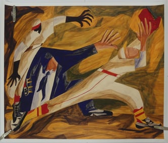 JACOB LAWRENCE 'THE LONG STRETCH' LITHOGRAPH