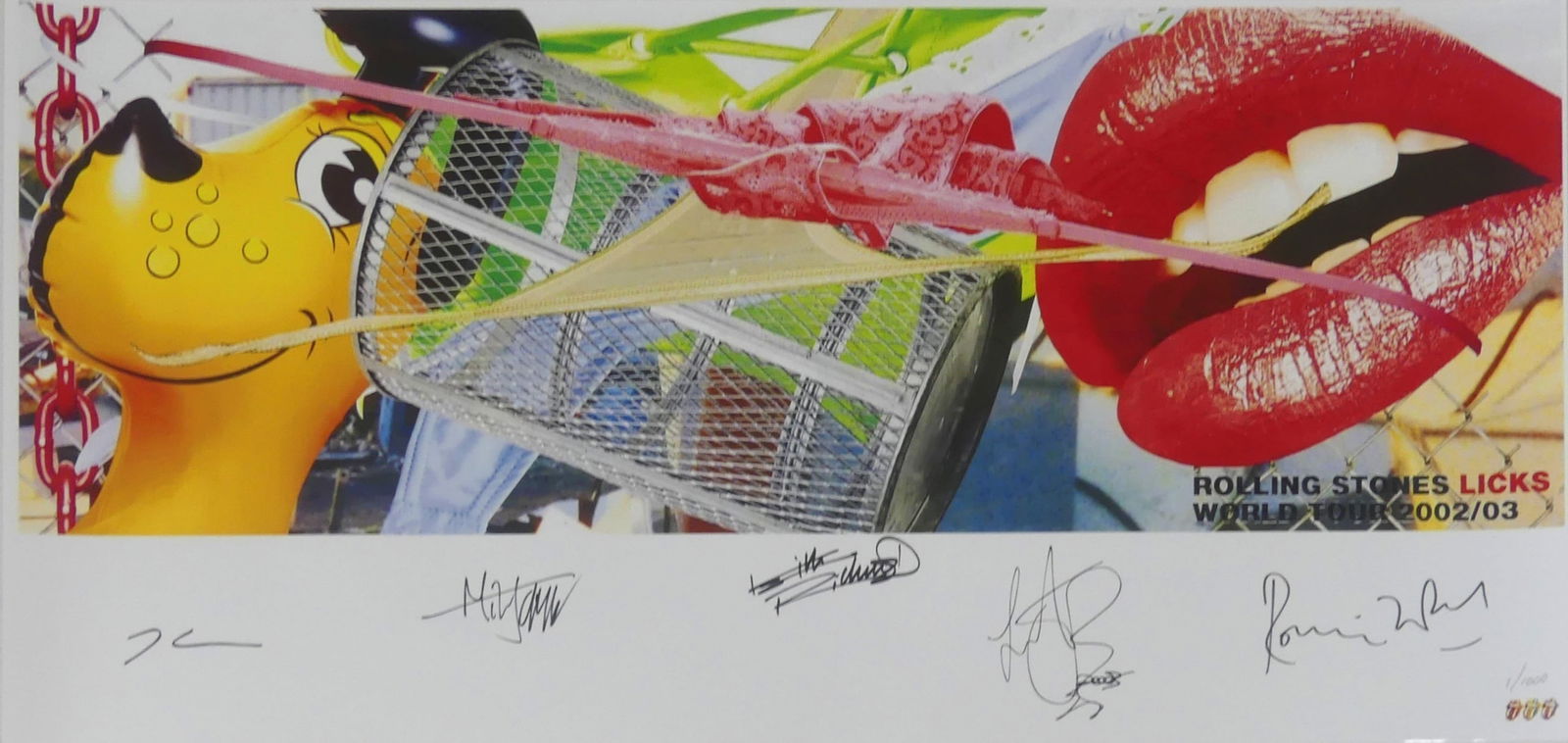 JEFF KOONS ROLLING STONES LICKS POSTER (1 of 5)