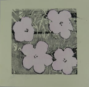 ANDY WARHOL FLOWERS SCREENPRINT