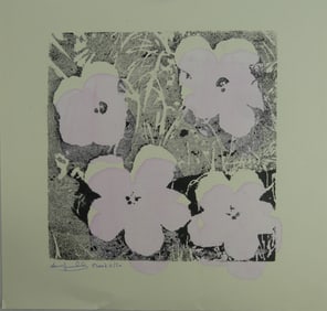 ANDY WARHOL FLOWERS SCREENPRINT PROOF