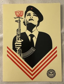 SHEPARD FAIREY 'AK47, LOTUS' PRINT