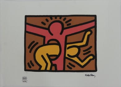 KEITH HARING 'UNTITLED' LITHOGRAPH