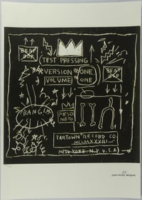 BASQUIAT 'VINYL COVER ART' LITHOGRAPH