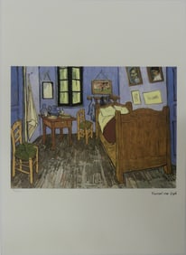 VAN GOGH 'LE CHAMBRE DE L'ARTISTE' LITHOGRAPH