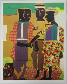 ROMARE BEARDEN 'CONJUCTION' OFFSET LITHOGRAPH