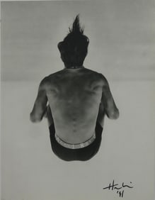 HERB RITTS 'BACKFLIP, 1987' SIGNED PHOTO-LITHO