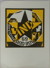 ROBERT INDIANA 'SKID ROW' LITHOGRAPH