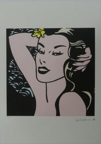 ROY LICHTENSTEIN 'LITTLE ALOHA' LITHOGRAPH