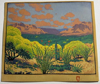 GUSTAVE BAUMAN 'PALO VERDE AND OCOTEA' PRINT