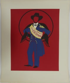 ROBERT INDIANA GENERAL ULYSSES S GRANT LITHOGRAPH