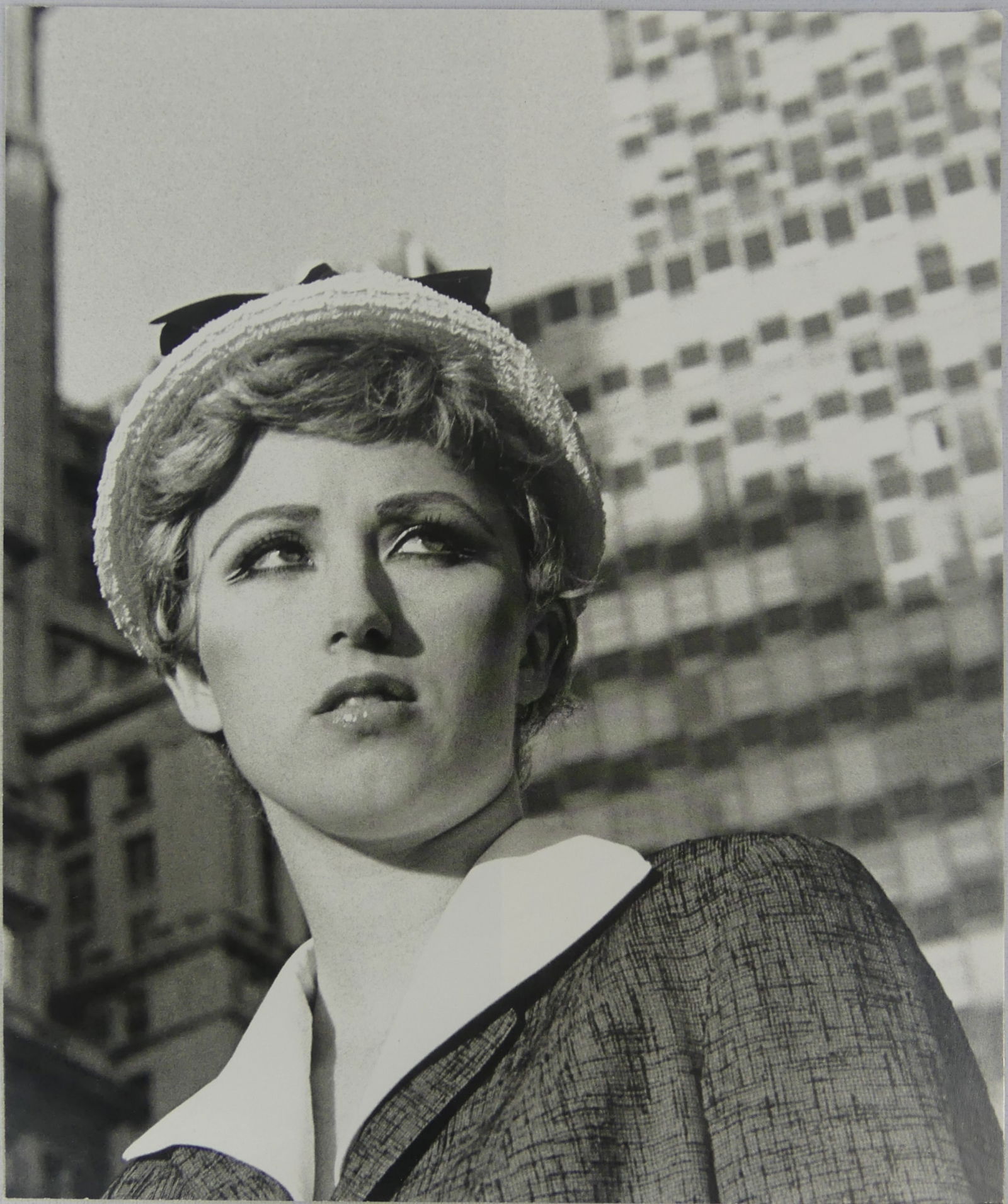 CINDY SHERMAN 'FILM STILL #21' PHOTO-LITHO: Cindy Sherman 'Untitled Film Still #21' photo-litho. Mounted. Measures 10 7/8" x 9 1/8".