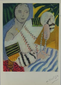 HENRI MATISSE 'EMBROIDERED BLOUSE' LITHOGRAPH