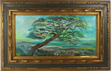 L. KOSDOVER 'TREE' OIL PAINTING ON BOARD