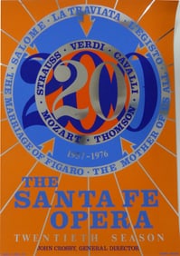ROBERT INDIANA 'THE SANTA FE OPERA' SILKSCREEN