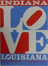 ROBERT INDIANA 'LOVE' LOUSIANA SCREENPRINT