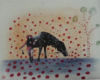 YAYOI KUSAMA 'SELF OBLITERATION No 2' LITHOGRAPH