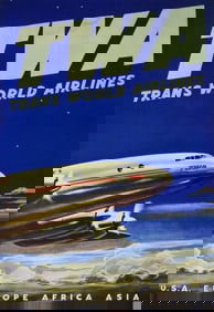 TRANS WORLD AIRLINES TRAVEL POSTER