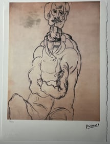 PABLO PICASSO 'EGON SCHIELE' LITHOGRAPH