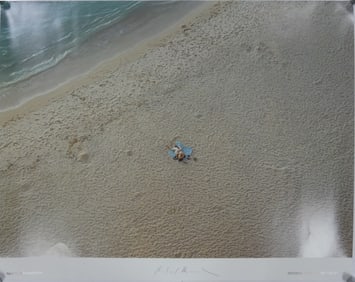 RICHARD MISRACH 'ON THE BEACH' SIGNED LITHOGRAPH