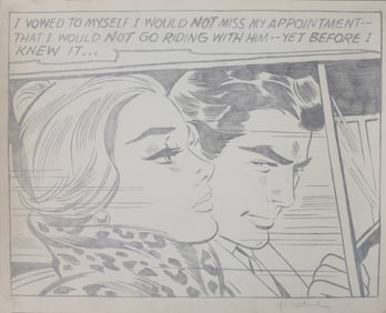 ROY LICHTENSTEIN [MANNER] PENCIL DRAWING ON PAPER