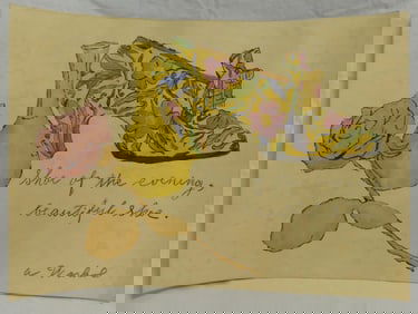 ANDY WARHOL [MANNER] WATERCOLOR & INK