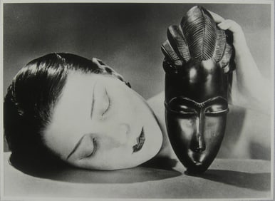 MAN RAY 'KIKI WITH AFRICAN MASK' PHOTO PRINT