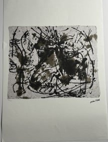 JACKSON POLLOCK ABSTRACT LITHOGRAPH