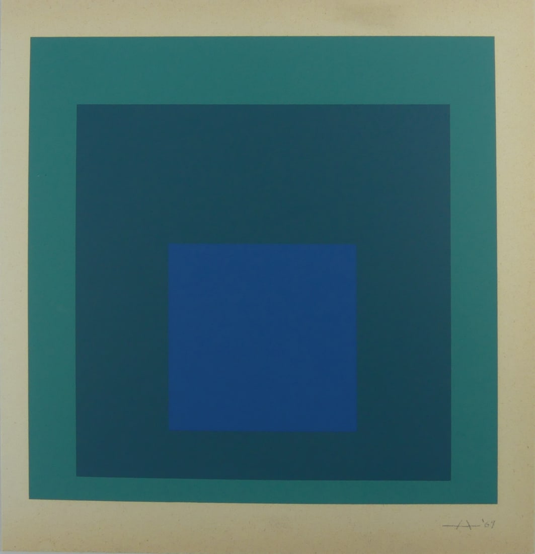 JOSEF ALBERS 'HOMAGE TO THE SQUARE' SIGNED (1 of 5)