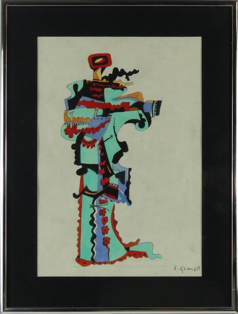 EUGENIO FERNANDEZ GRANELL GOUACHE ON PAPER (1 of 5)