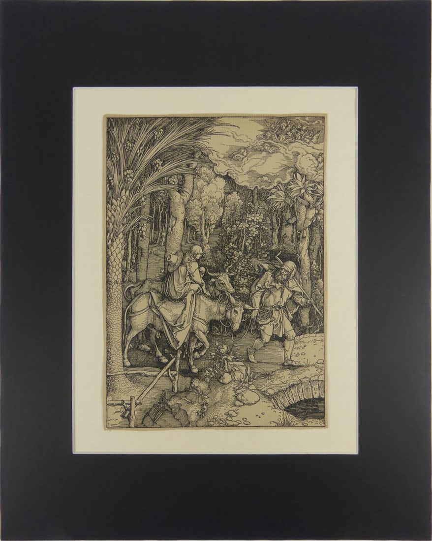 ALBRECHT DURER 'FLIGHT INTO EGYPT' WOODCUT (1 of 5)