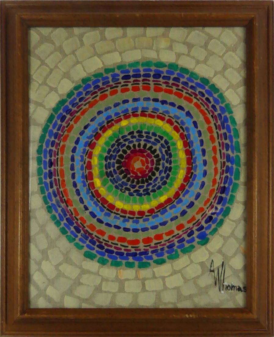 ALMA THOMAS 'SPRING ATMOSPHERE' OIL ON CANVAS (1 of 9)